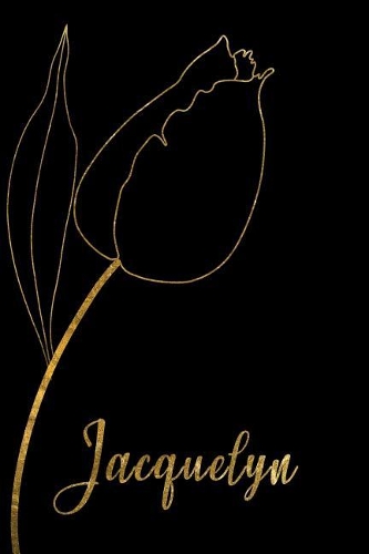 Jacquelyn: Personalized Writing Journal for Women - Elegant Black and Gold