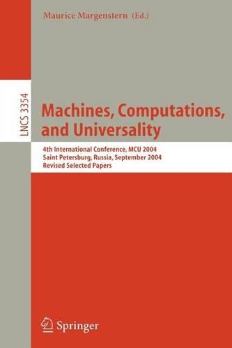 Machines, Computations, and Universality