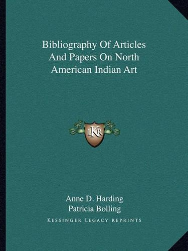 Bibliography Of Articles And Papers On North American Indian Art
