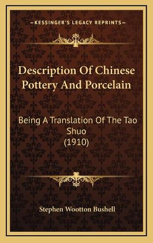Description Of Chinese Pottery And Porcelain