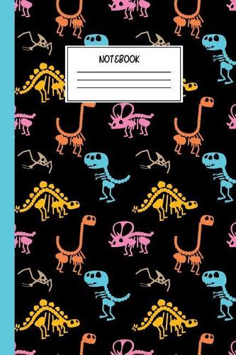 Dinosaur Notebook: Colorful Dinosaur Journal for Kids - College Ruled Writing Exercise Book