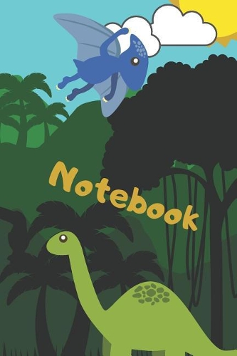 Notebook: Lined Notebook With Dinosaurs For Kids