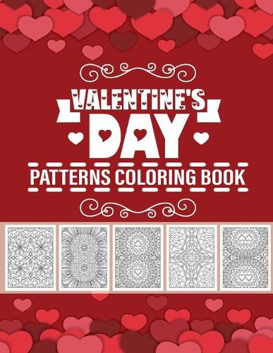 valentine's day patterns coloring book