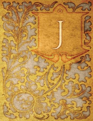 Monogram "J" Sketchbook: Blank Art Pad Notebook Journal(10 Monogram Nouveauone 150 Sketch)