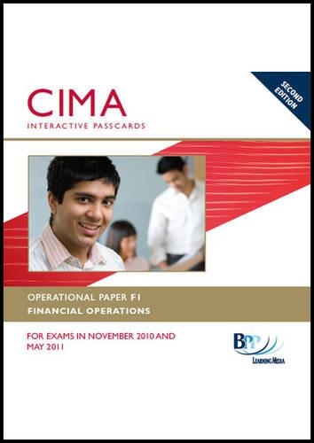 CIMA - F1 Financial Operations: Interactive Passcards