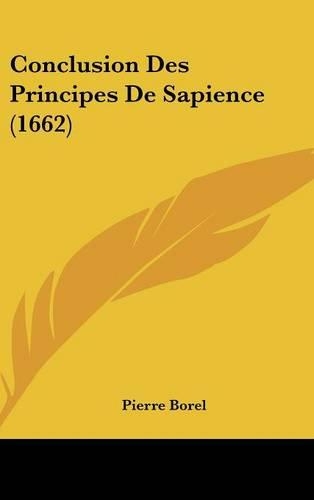 Conclusion Des Principes De Sapience (1662)