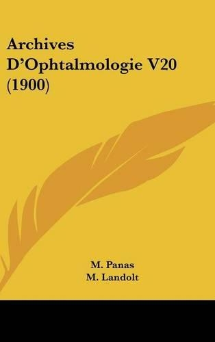 Archives D'Ophtalmologie V20 (1900)