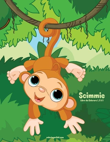 Scimmie Libro da Colorare 1, 2 & 3: (Scimmie)