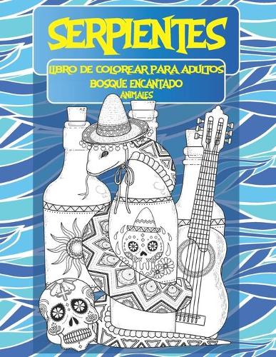 Libro de colorear para adultos - Animales - Bosque encantado - Serpientes