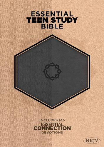 NKJV Essential Teen Study Bible: Charcoal LeatherTouch