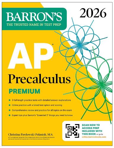 AP Precalculus Premium, 2026: Prep Book with 3 Practice Tests + Comprehensive Review + Online Practice