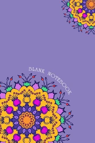 Blank Notebook: 6 x 9, 100 Pages, Unique Mandala Designs for Cover, Blank book, Recipe, Planner, Journal to Write in Classic Notebook Ruled Diary for Men Women Writ