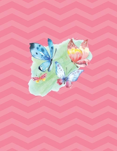 Butterfly Notebook - 5x5 Graph Paper: 200 Pages 8.5 x 11 Quad Ruled School Teacher Student Watercolor Math