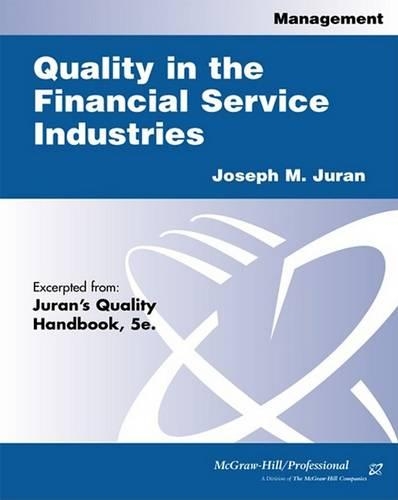 Quality in the Financial Services Industries