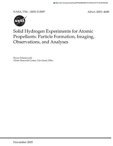 Solid Hydrogen Experiments for Atomic Propellants