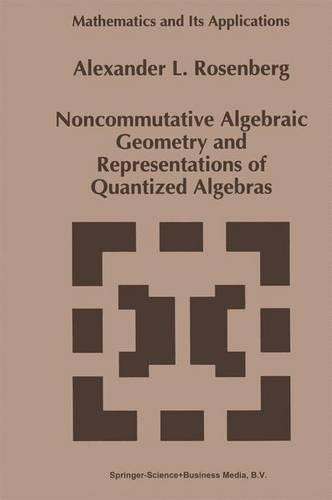 Noncommutative Algebraic Geometry and Representations of Quantized Algebras: (330 Mathematics and Its Applications)