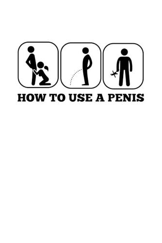 Notebook: Penis Cock Blowjob Blow Guide Gift 120 Pages, 6X9 Inches, Blank