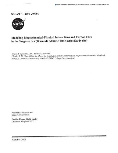 Modeling Biogeochemical-Physical Interactions and Carbon Flux in the Sargasso Sea (Bermuda Atlantic Time-Series Study Site)