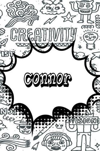 Connor: Personalized Doodle Blood Sugar Diet Diary Journal Log Features 120 Pages of Lined Paper Featuring 120 Pages 6x9