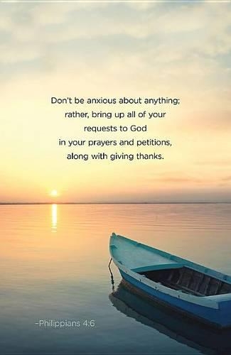 Don't Be Anxious Scripture Series Bulletin (Pkg of 50)