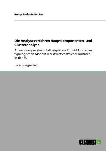 Die Analyseverfahren Hauptkomponenten- und Clusteranalyse