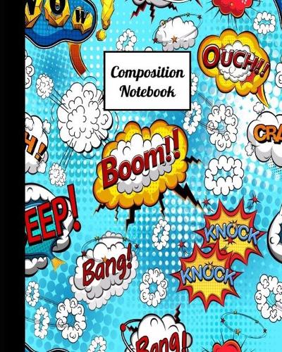 Composition Notebook: Light Blue Turquoise Softcover Composition Notebook for Boys for School, Kindergarten, Homeschooling and Personal Use(1 Comics Composition Notebooks)