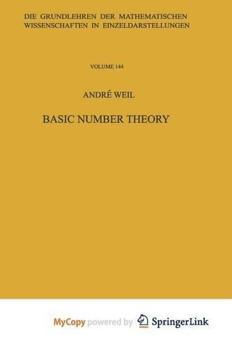 Basic Number Theory.