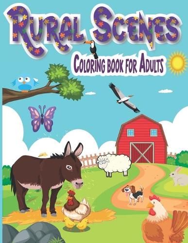 rural scenes Coloring Book for adults