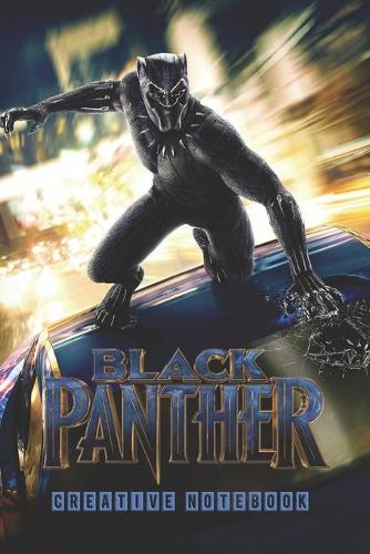 BLACK PANTHER - Creative Notebook: Organize Notes, Ideas, Follow Up, Project Management, 6" x 9" (15.24 x 22.86 cm) - 110 Pages - Durable Soft Cover - Line(3 Black Panther)