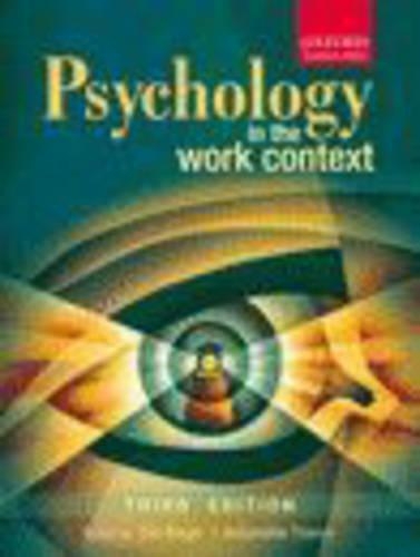 Psychology in the Work Context