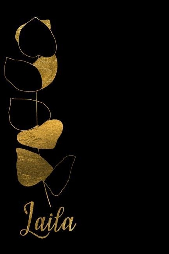 Laila: Personalized Writing Journal for Women - Elegant Black and Gold