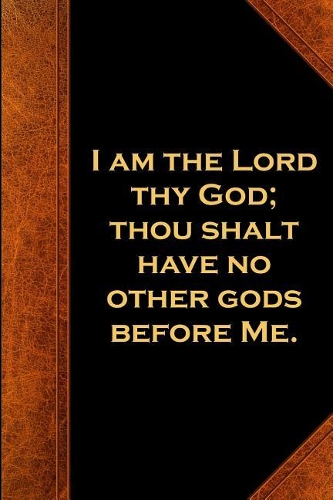 2019 Weekly Planner Religious Theme 1st Commandment Vintage Style Traditional: 2019 Planners Calendars Organizers Datebooks Appointment Books Agendas