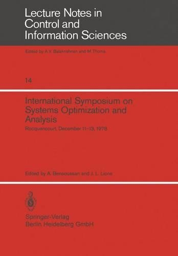 International Symposium on Systems Optimization and Analysis