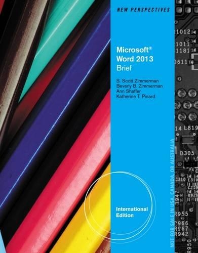 New Perspectives on Microsoft Word 2013, Brief
