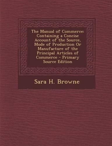The Manual of Commerce