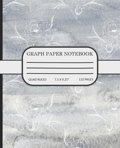 Graph Paper Notebook: Math and Science Composition Book Peonies Floral