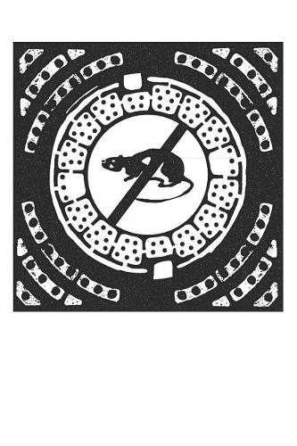 Ratte Gullideckel Souvenir Notizbuch: 6x9 Zoll A5 Cornell Notes - Gulli Gully Gullydeckel Kanaldeckel