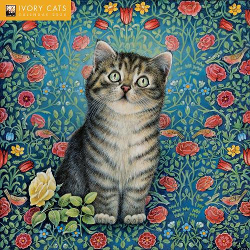 Ivory Cats Wall Calendar 2020 (Art Calendar)