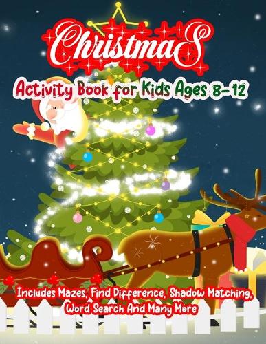 Christmas Activity Book for Kids Ages 8-12
