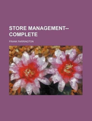 Store Management--Complete