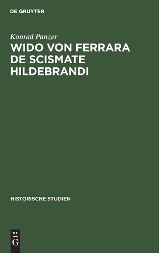 Wido Von Ferrara de Scismate Hildebrandi