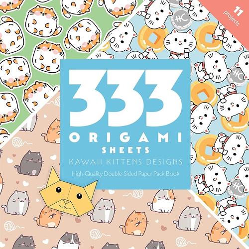333 Origami Sheets Kawaii Kittens Designs