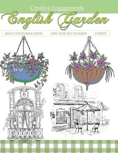 English Garden Adult Colouring Book One Year Day Planner Europe