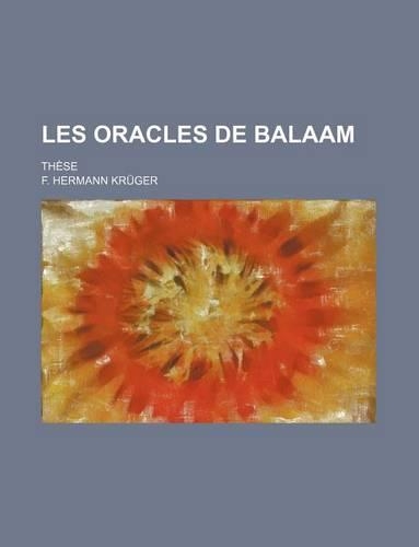 Les Oracles de Balaam; These