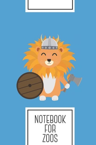 Notebook for Zoos: Lined Journal with Lion viking with helmet Design - Cool Gift for a friend or family who loves head presents! - 6x9" - 180 White lined pages - You C