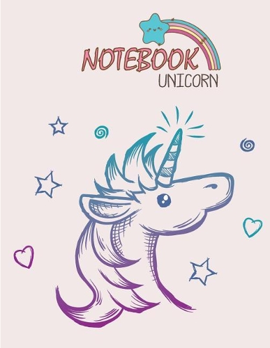 Notebook unicorn: Cute unicorn on pink cover and Lined pages, Extra large (8.5 x 11) inches, 110 pages, White paper(5 Cute Unicorn on Pink Notebook)