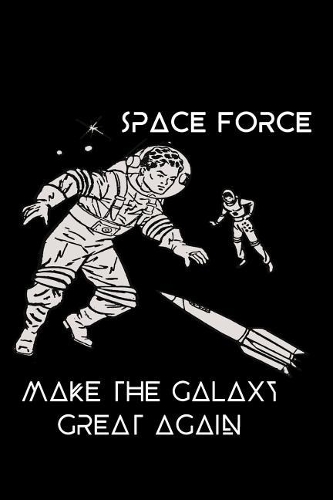 Space Force - Make the Galaxy Great Again: Cornell Notes Notebook - Gag Gift - For Writers, Students - Homeschool, Astronauts in Space