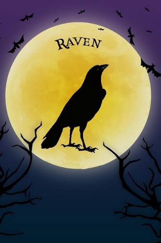 Raven Notebook Halloween Journal: Spooky Halloween Theme Blank Lined Student Exercise Composition Book/Diary For Black Raven Bird Lovers, 6x9, 130 Pages (Halloween Edition)