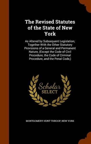 The Revised Statutes of the State of New York