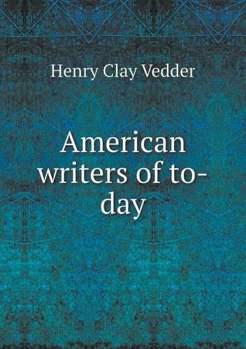 American Writers of To-Day